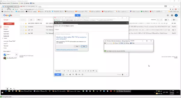 Image: Desktop view of the remote computer