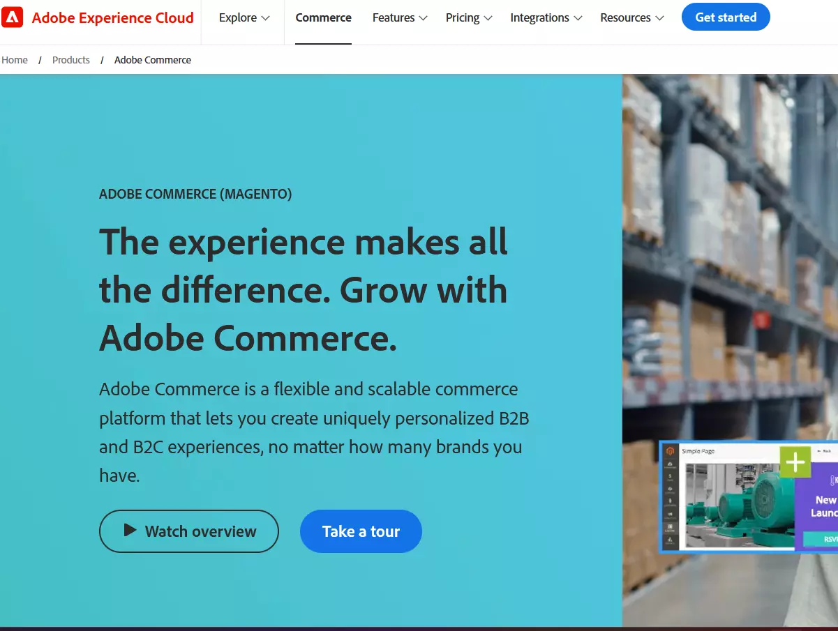Magento website, acquired by Adobe Image: Magento website, acquired by Adobe